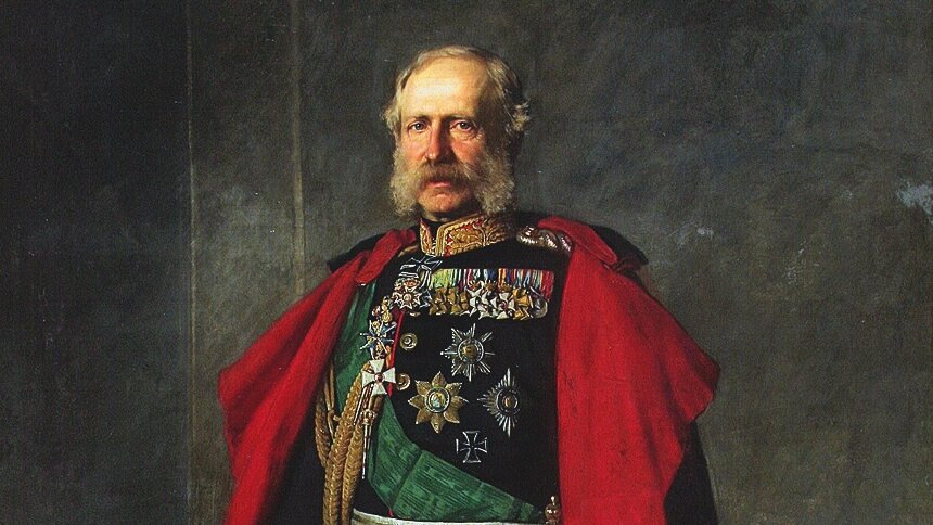 Dieses Gemälde zeigt „Albert von Sachsen“ gemalt von Leon Pohle im Jahr 1882. 