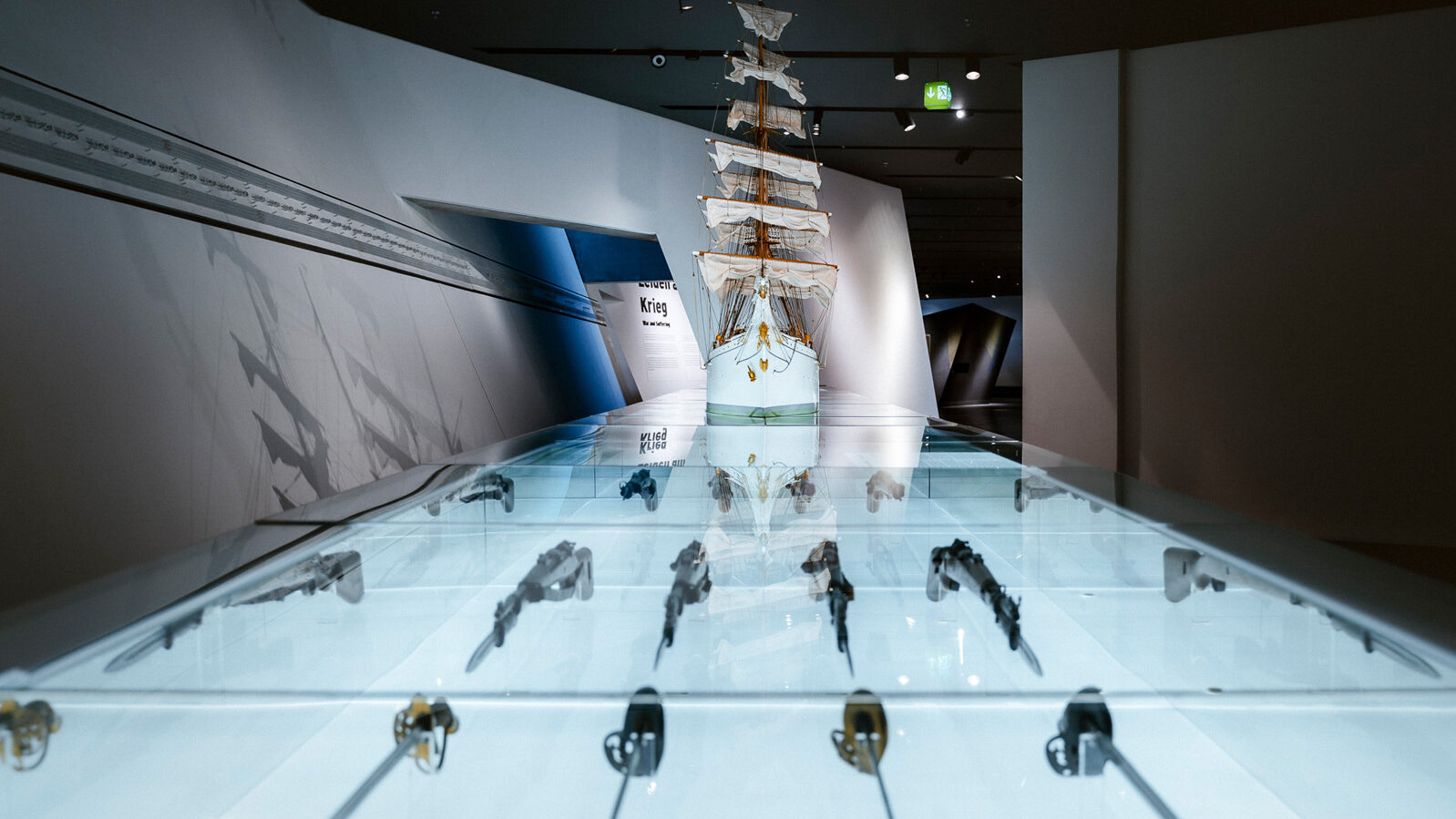 Display case from the ‘Bodies in formation’ section. 